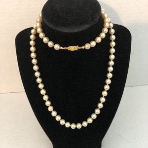 Vintage Pair of Faux Pearl Necklaces (408)
